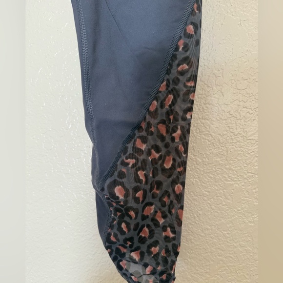 Victoria's Secret Sport Gray and Leopard Print Leggings - Picture 3 of 3